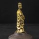 thumbnail image 4 of Estatua de Guan Yin de latón, figura femenina de Buda Kuan Yin, escultura china de Feng Shui, mesa, 4 of 5