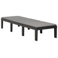 thumbnail image 3 of vidaXL Chaise Longue avec Coussin Plastique Anthracite, 3 of 5