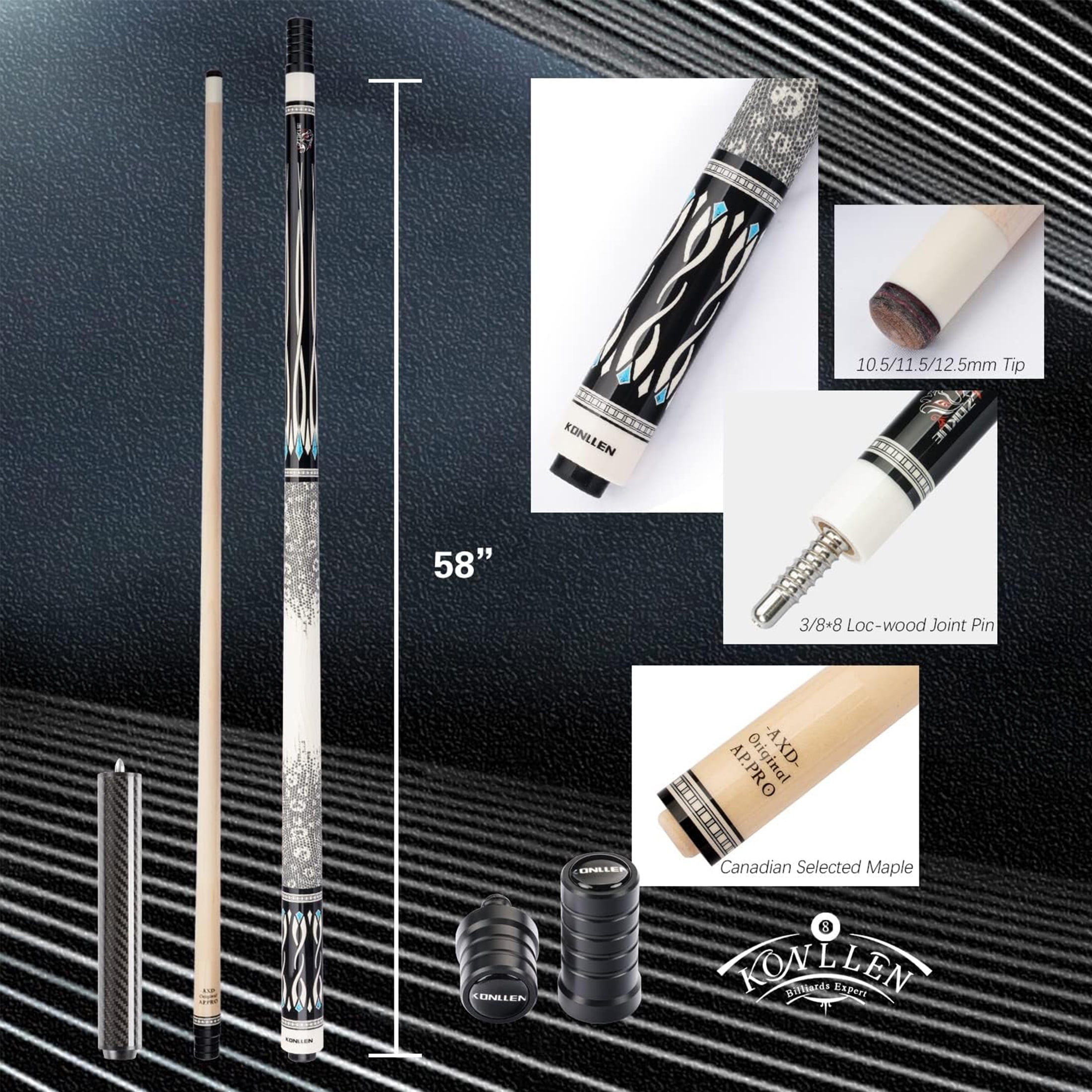 AXD Original AP.PRO KONLLEN ビリヤードキュー KONLLEN Cue Billiard