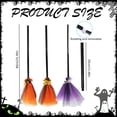 thumbnail image 3 of Detachable Kids Witch Broom Prop, Tulle Pumpkin Spider Skull Decor Halloween Witch Broomstick, Adjustable Length Costume Accessory for Cosplay Party Trick or Treat, 3 of 7