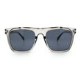 thumbnail image 6 of City Hipster Oversized Rectangle Horn Rim Retro Sunglasses Slate - Black, 6 of 8