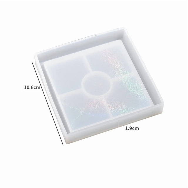 Molde cuadrado de silicona for posavasos láser con pegamento, perfecto for proyectos de manualidades