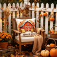 thumbnail image 5 of Fall Pillow Covers for Halloween Fall Decorations Waterproof Sofa Couch Pillow Covers, Square Summer Pillow Covers 18x18 for Farmhouse, Thanksgiving Fall Pumpkin Decorative Throw Pillow Covers, 5 of 6