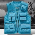 thumbnail image 1 of TaTaai Women Zip Up Outdoor Vest Four Seasons Multi Pocket Gilet V Neck Photography Workwear Top Durable Breathable Machine Washable No Fading Versatile Daily Hiking Work Top Gift, 1 of 5