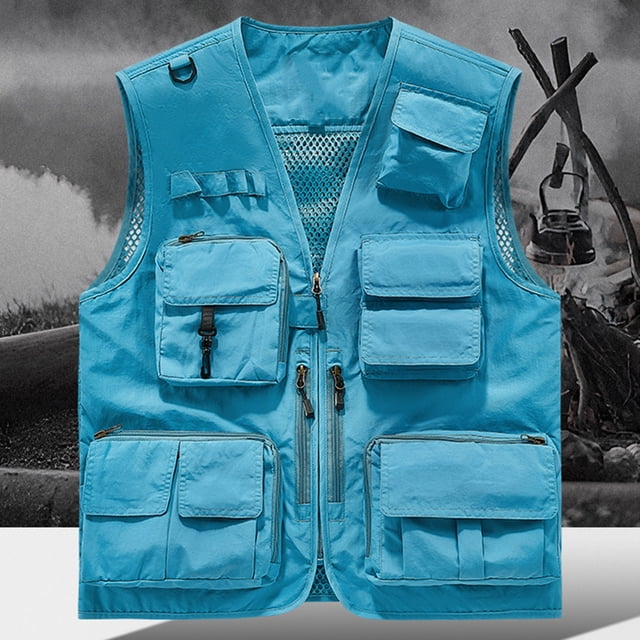 TaTaai Women Zip Up Outdoor Vest Four Seasons Multi Pocket Gilet V Neck Photography Workwear Top Durable Breathable Machine Washable No Fading Versatile Daily Hiking Work Top Gift
