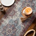 thumbnail image 4 of Retro Southwest Table Runner 72 Inches Long,Boho Rustic Ethnic Tribal Patterns Red Cotton Linen Table Runners Dresser Scarves,Fabric Tabletop Scarf Furniture Cover for Home Dinner Party 13"x72", 4 of 9
