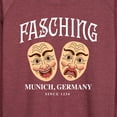 thumbnail image 3 of Instant Message - Fasching Masks  - Women's Lightweight French Terry Long Sleeve Shirt, 3 of 6