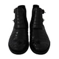 thumbnail image 4 of Dolce & Gabbana Black Crocodile Leather Derby Boots Shoes, 4 of 7