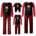 thumbnail image 1 of Conjuntos de pijamas navideños familiares a juego Grinch 2024, pijama de Grinch con parte superior y pantalones de pijama a cuadros, pijama de Grinch para niños y adultos para la familia, 18 Meses, 1 of 4