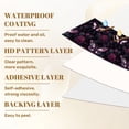 thumbnail image 6 of Peel and Stick Wallpaper Moth Rose Gothic Floral Dark Botanical Black Magenta Wall Mural 23.6in x 9.8ft Self Adhesive Removable Wall Paper Renter Friendly Wallpaper for Nursery Bedroom Cabinets, 6 of 8