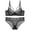 Black, variant on Levmjia Women's Lace Lingerie Set Thin Push Up Bra and Panty Set Deep V Cross Back Adjustable Straps for Everyday Comfort Sleepwear Honeymoon Valentine