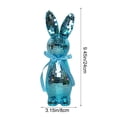 thumbnail image 4 of Dianli Miroir de Cheminée de Vacances Ornement Décoratif Lapin Figurine Réfléchissante Lapin Thème Résurrection Robe de Table Festive Cadeau pour Pâques Printemps Célébration Cheminée, 4 of 7