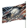 thumbnail image 2 of Lotusprinthandmade US Flag Eagle Patriotic 100% Polyester House Flag 36×60 inches, 2 of 5