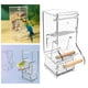 thumbnail image 5 of Alimentador de pájaros sin desorden para jaula, contenedor de comida de semillas, limpieza acrílica con percha, alimentador de loros para , Sunnimix Comedero para pájaros, 5 of 8