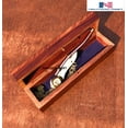 thumbnail image 6 of Nautical Maritime Brass/Copper Boatswain Whistle~Bosun Call Pipe~with Wood Box, 6 of 7