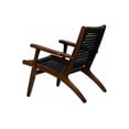 thumbnail image 4 of Boraam Harrison Hexagon Woven Black Rope Accent Chair - Cappuccino Finish, 4 of 6