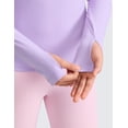 thumbnail image 5 of CRZ YOGA Girls Seamless Long Sleeve Athletic Shirts Active Sports Casual Tees Crew Neck Kids Teen, 5 of 6