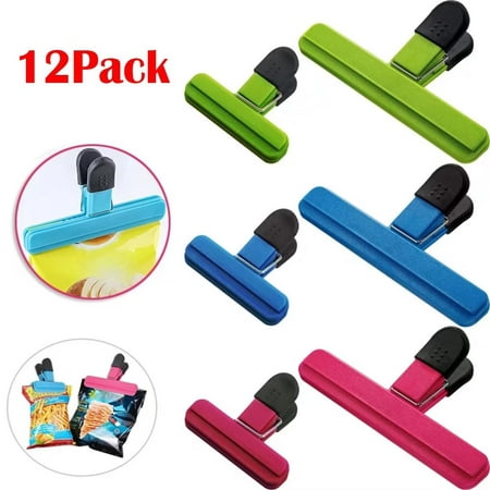 

Bag Sealing Clips for Food Seal Food Storage Bag Clip Kitchen Chip Bag Clips Snack Bags Plastic Cap Sealer Clips Great for Kitchen Food Storage and Organization