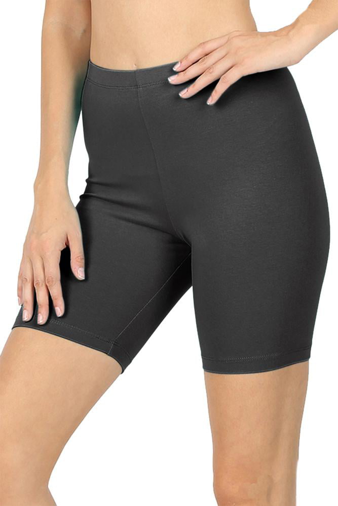 cotton biker shorts womens