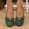 thumbnail image 6 of Domzle Women's Comfortable Ballet Flats Round Toe Flat Shoes for Women Bow Dressy Flats Shoes with Arch Support Insole Green, 6 of 6