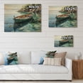 thumbnail image 4 of Designart "Boat at Anchor IV" Coastal Print on Natural Pine Wood, 4 of 5
