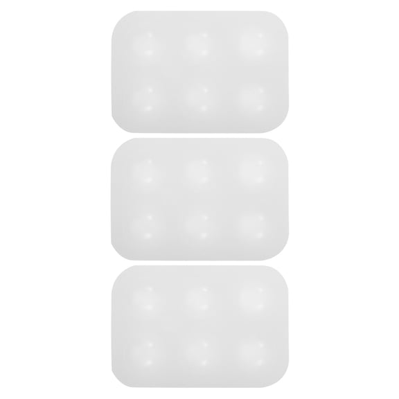 3 Pcs Silicone Color Palette Paint with Lid Pallets Board Oil Watercolor Paints