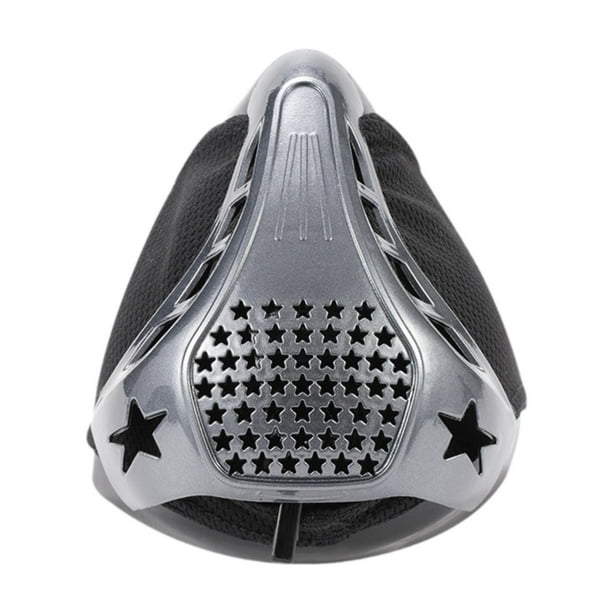 Máscara de ejercicio de la máscara de fitness de resistencia ajustable para el ciclismo Cardio Fitness Plata