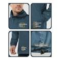 thumbnail image 3 of Off Road Ventures Men Rain Jacket Waterproof Hood Packable Lightweight Raincoat for Fishing Golf, 3 of 7