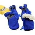 thumbnail image 2 of Dog Snow Boots, Dog Shoes for Winter, Dog Winter Boots for Small Medium Dogs Puppies, Dog Boots Paw Protectors with Anti-Slip Sole and Plush, Pack of 4, 2 of 7