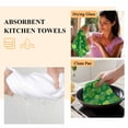 thumbnail image 6 of Lucky Shamrock Kitchen Towel Dish Cloths Set of 3, Microfiber Soft Kitchen Hand Towels, St. Patrick's Day Spring Plants Green Stripes Absorbent Quick Drying Dishcloths 18 x 28 Inches, 6 of 8