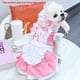 thumbnail image 4 of 1 Uds. Traje de sirvienta para padres e hijos mascota gato perro suministros de ropa de primavera y verano puede colgar la falda de perro que camina de tracción MFZFUKR BST3055822-2, 4 of 6