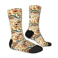 thumbnail image 2 of Goofa 70s Hippie Style Printed Men's Crew Socks, Soft Durable Breathable Moisture-Wicking with Odor Control Cotton socks, 2 of 9