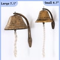 Cast Iron Hanging Dinner Bell with Outdoor Mount for Door Wall(L ...