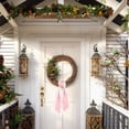 thumbnail image 3 of Wall Hangs Wreath Sash For Front Door Cotton Wreath Satin Sash Garland Ribbon Accessories WreathSash For Front Door Holiday For Wreaths Yard Doorway Indoor Outdoor Bow Bridal Shower H, 3 of 7