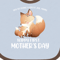 thumbnail image 4 of Inktastic Happy First Mother's Day Boys or Girls Baby Bib, 4 of 4