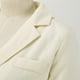 thumbnail image 4 of Gibobby Blazer de mujer casual chamarra para mujer con frente abierto para trabajo negocios casual para mujer(Blanco,M), 4 of 5