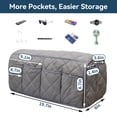 thumbnail image 3 of Organizador para sillón Caddy MEHIDFY, impermeable, para sofá, reposabrazos, gris, 3 of 7