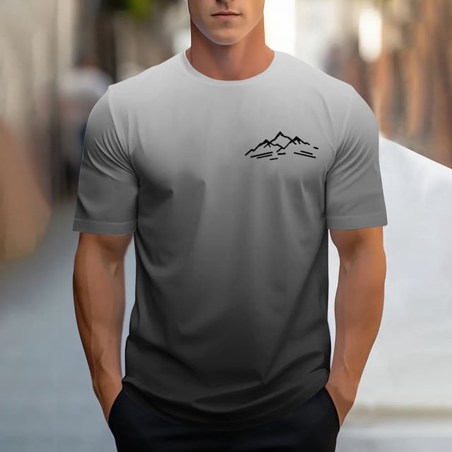 Tops para hombre, blusas y camisas de cuello redondo y manga corta para hombre, camisetas deportivas informales a la moda con estampado para hombre, blusas de cuello redondo y manga corta, blusas para