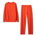 thumbnail image 1 of Amzcrzy Ensembles d'Entraînement pour Femmes Ensemble de Sport pour Femmes à Col Rond à Manches Longues avec Pantalon Survêtements pour Femmes Ensemble Survêtements pour Femmes Survêtements pour Femmes 2 Pcs Vêtements pour Femmes, 1 of 8