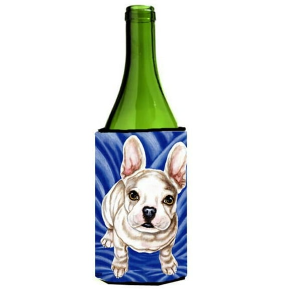 Diamond in Blue French Bulldog Wine Bottle Can cooler Hugger