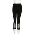 thumbnail image 2 of Gibobby Leggings de yoga para mujer Leggings deportivos ajustados Patchwork Capri Fitness Malla Leggings Pantalones Mujer Pantalones de yoga(Negro,CH), 2 of 5