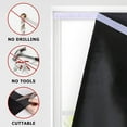 thumbnail image 4 of SDOTXA Rideau de Porte 100 % Occultant Sans Outils Ni Perçage Stores Sans Cordon pour Fenêtres Isolation Thermique Protection UV Intimité Rideaux de Fenêtre pour Porte-Fenêtre Porte d'Entrée (26‘‘L x 68‘‘H Blanc, 4 of 5