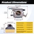 thumbnail image 5 of Permanent Replacement Carburetor For 025 023 Chainsaw Models With Aluminum Body And Oxidation Resistant Plan, 5 of 8
