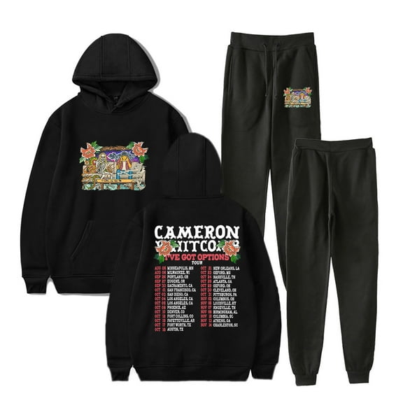 Cameron Whitcomb I've Got Options Tour Hoodies Jogger Pants Women Men Streetwear Set