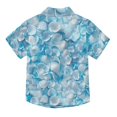 thumbnail image 2 of Dailycode Small Short Sleeve Button Down Shirts Overlapping Seashells Casual Shirt 3-10 Years, 2 of 9