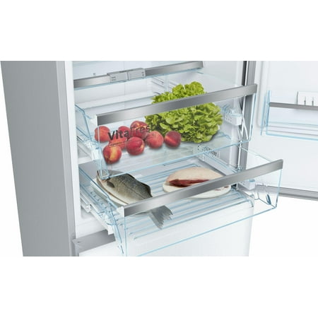 Bosch - 800 Series 10 Cu. Ft Bottom-Freezer Counter-Depth Refrigerator - Multi