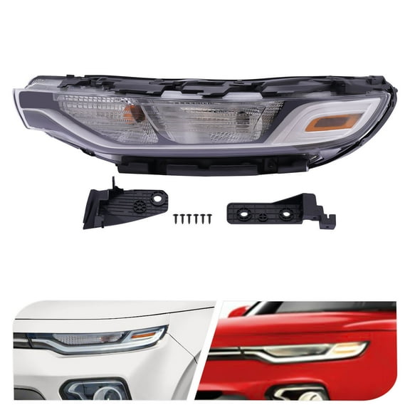 Halogen Daytime Running Light Assembly for Kia Soul 2020 2021 Left Driver Side