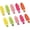 Matte Green Pink Orange Yellow Rose Red, variant on 10 Pcs Creaseless No Crease No Bend Flat Hair Clips For Styling Non Slip Makeup Clips For Women Salon Hairstyle,Brown Purple Red