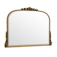 thumbnail image 6 of BEAUTYPEAK 44"x 32" Arched Vanity Mirror Vintage Decor Mirror Wall Mounted, Antique Gold, 6 of 8