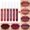 E, variant on 18-Color Lip GLōss 6-Pack Set 01 - 18 Color Lip GLōss 6 Box Set Matte Waterproof Long-Lasting Lipstick, Color Lipstickwedding, Christmas Makeup Organizers